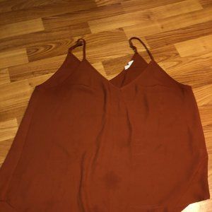 Flowy Orange Cami Tank Top